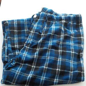 DG Hill Mens Pajama / Lounge Pants - Size XL - Blue Plaid - Flannel - NWT